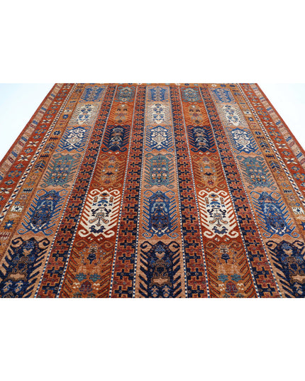Humna 9' 3" X 11' 6" Hand Knotted Wool Rug 9' 3" X 11' 6" (282 X 351) / Rust / Wool
