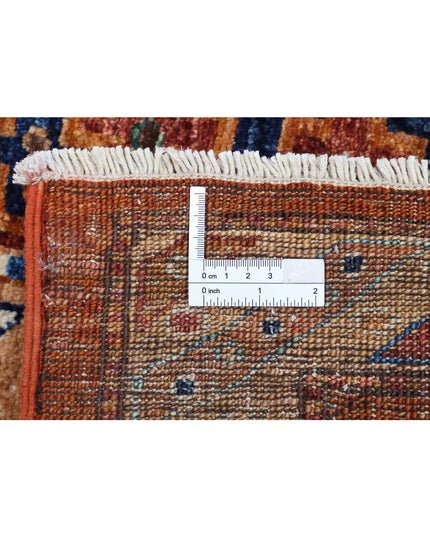 Humna 9' 3" X 11' 6" Hand Knotted Wool Rug 9' 3" X 11' 6" (282 X 351) / Rust / Wool