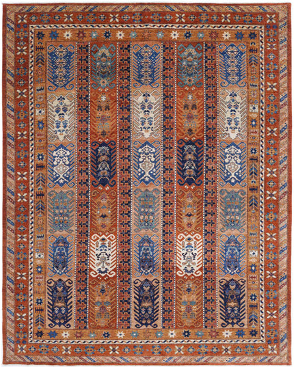 Humna 9' 3" X 11' 6" Hand Knotted Wool Rug 9' 3" X 11' 6" (282 X 351) / Rust / Wool