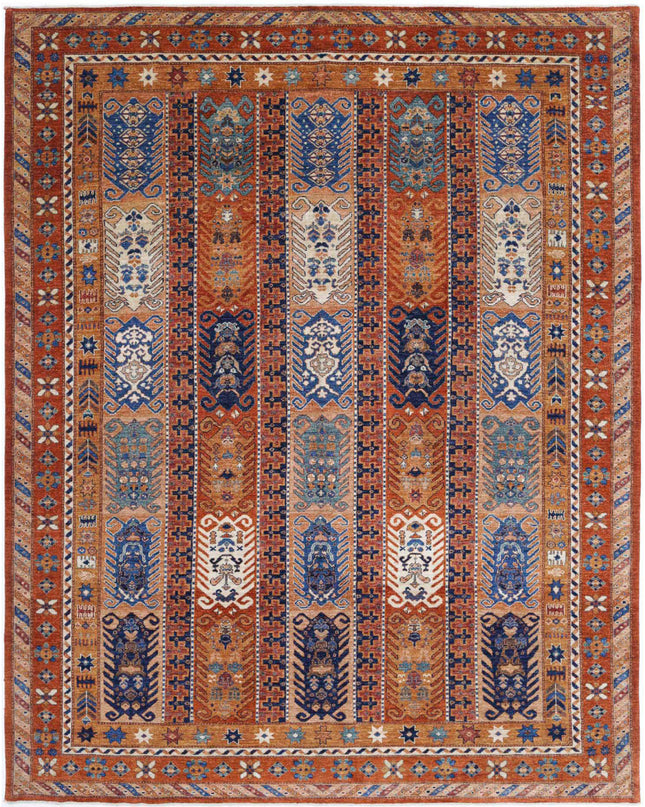 Humna 9' 3" X 11' 6" Hand Knotted Wool Rug 9' 3" X 11' 6" (282 X 351) / Rust / Wool