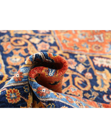 Humna 6' 8" X 9' 10" Hand Knotted Wool Rug 6' 8" X 9' 10" (203 X 300) / Rust / Wool