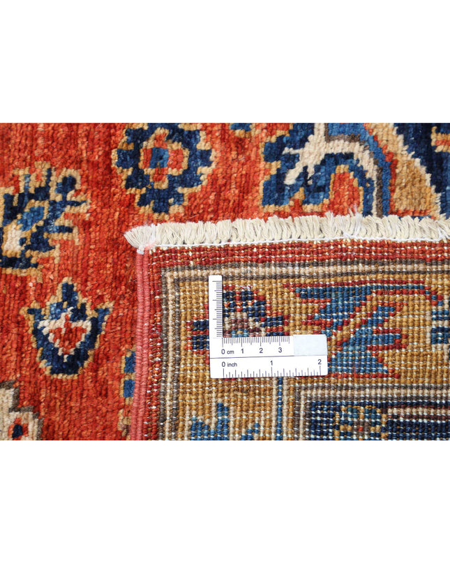 Humna 6' 8" X 9' 10" Hand Knotted Wool Rug 6' 8" X 9' 10" (203 X 300) / Rust / Wool