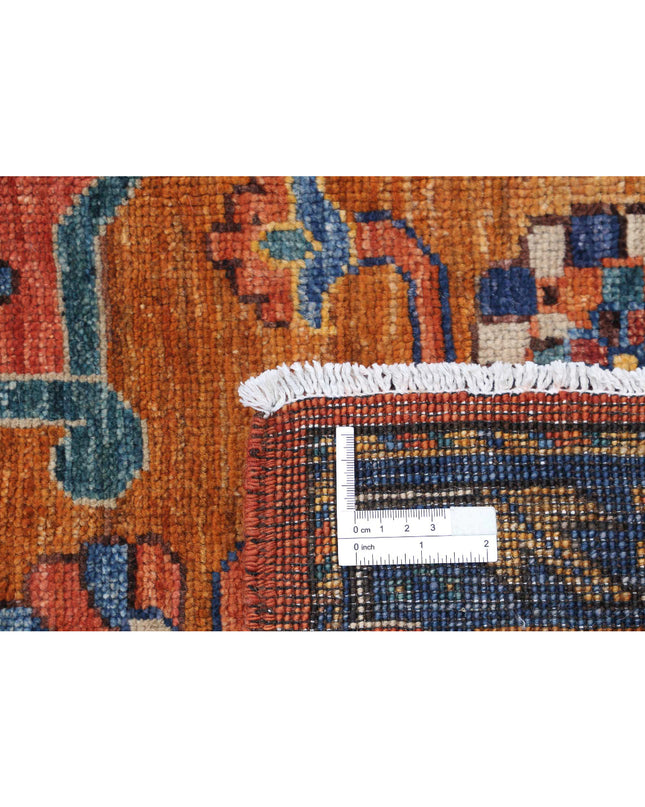 Humna 5' 10" X 8' 3" Hand Knotted Wool Rug 5' 10" X 8' 3" (178 X 251) / Red / Wool