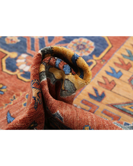 Humna 10' 2" X 14' 5" Hand Knotted Wool Rug 10' 2" X 14' 5" (310 X 440) / Red / Wool