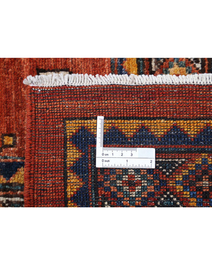 Humna 10' 2" X 14' 5" Hand Knotted Wool Rug 10' 2" X 14' 5" (310 X 440) / Red / Wool