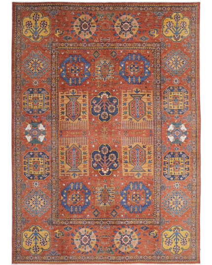 Humna 10' 2" X 14' 5" Hand Knotted Wool Rug 10' 2" X 14' 5" (310 X 440) / Red / Wool