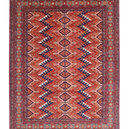 Humna 10' 0" X 13' 8" Hand Knotted Wool Rug 10' 0" X 13' 8" (305 X 417) / Multi / Wool