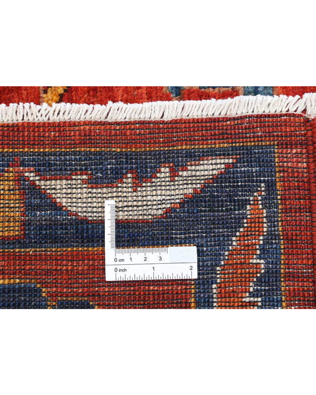 Humna 8' 4" X 10' 1" Hand Knotted Wool Rug 8' 4" X 10' 1" (254 X 307) / Red / Wool