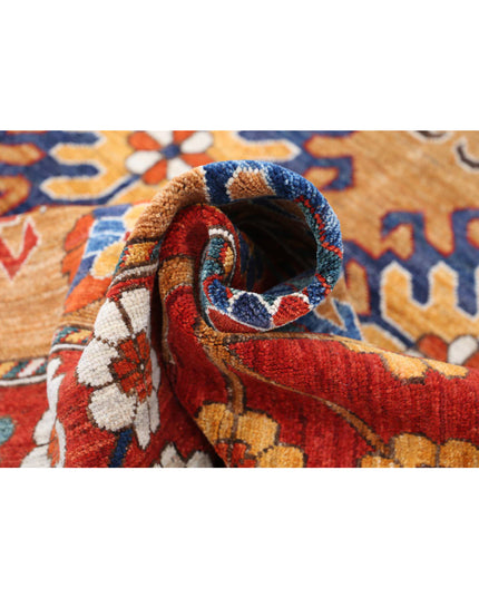 Humna 6' 10" X 9' 5" Hand Knotted Wool Rug 6' 10" X 9' 5" (208 X 287) / Gold / Wool