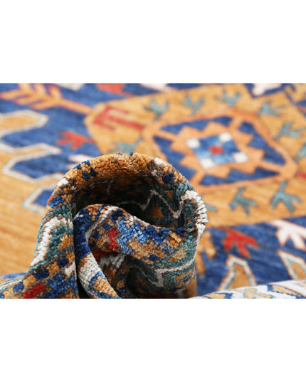 Humna 5' 11" X 9' 0" Hand Knotted Wool Rug 5' 11" X 9' 0" (180 X 274) / Gold / Wool