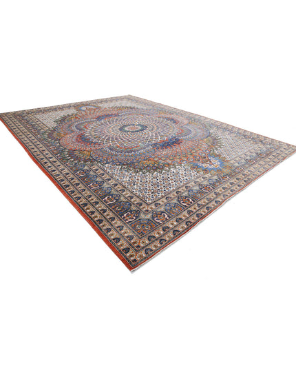 Humna 12' 6" X 16' 4" Hand Knotted Wool Rug 12' 6" X 16' 4" (381 X 498) / Multi / Wool