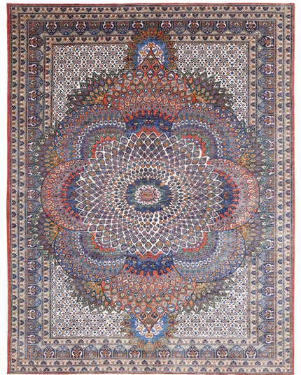 Humna 12' 6" X 16' 4" Hand Knotted Wool Rug 12' 6" X 16' 4" (381 X 498) / Multi / Wool