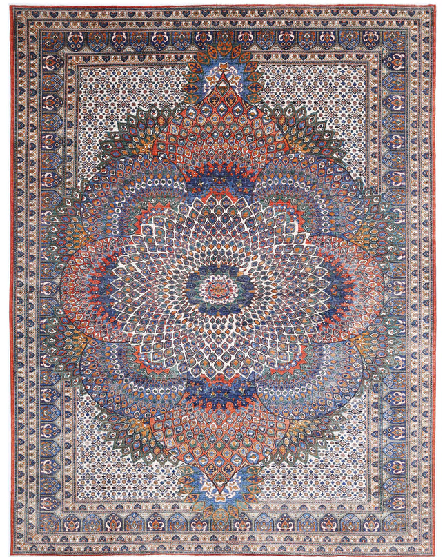 Humna 12' 6" X 16' 4" Hand Knotted Wool Rug 12' 6" X 16' 4" (381 X 498) / Multi / Wool