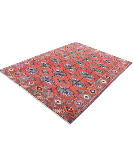 Humna 5' 8" X 7' 9" Hand Knotted Wool Rug 5' 8" X 7' 9" (173 X 236) / Rust / Wool