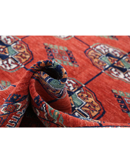 Humna 5' 8" X 7' 9" Hand Knotted Wool Rug 5' 8" X 7' 9" (173 X 236) / Rust / Wool