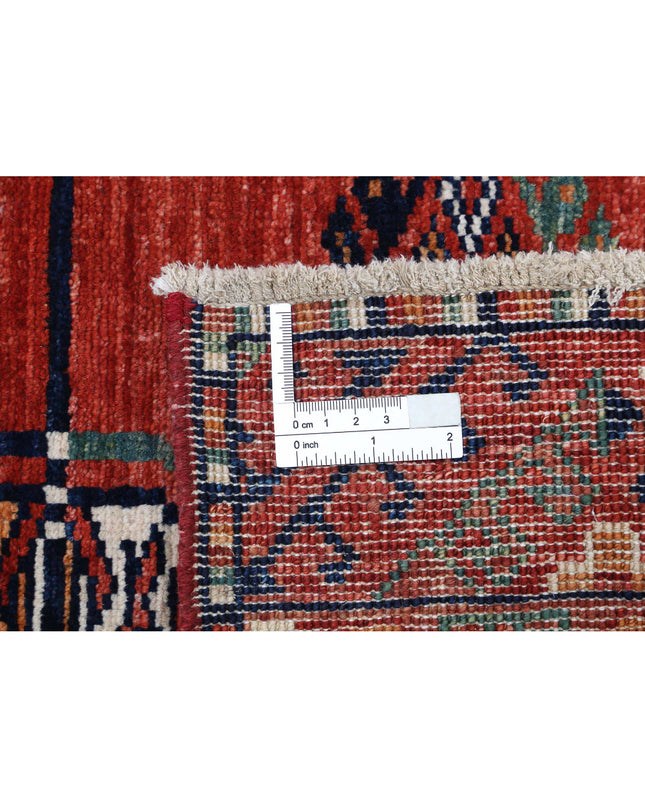 Humna 5' 8" X 7' 9" Hand Knotted Wool Rug 5' 8" X 7' 9" (173 X 236) / Rust / Wool