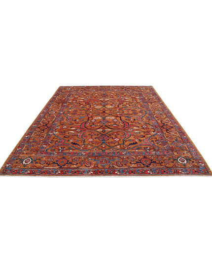Humna 8' 1" X 9' 10" Hand Knotted Wool Rug 8' 1" X 9' 10" (246 X 300) / Brown / Wool