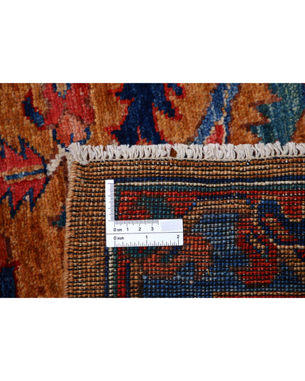 Humna 8' 1" X 9' 10" Hand Knotted Wool Rug 8' 1" X 9' 10" (246 X 300) / Brown / Wool