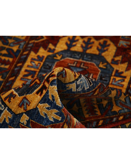 Humna 2' 10" X 9' 5" Hand Knotted Wool Rug 2' 10" X 9' 5" (86 X 287) / Red / Wool