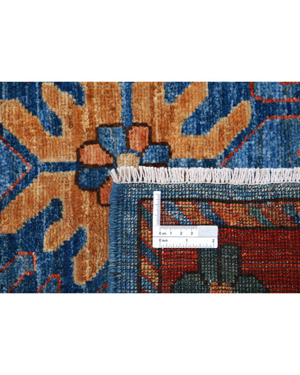 Humna 6' 9" X 10' 1" Hand Knotted Wool Rug 6' 9" X 10' 1" (206 X 307) / Blue / Wool