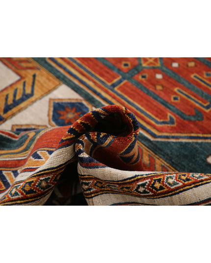 Humna 8' 3" X 9' 9" Hand Knotted Wool Rug 8' 3" X 9' 9" (251 X 297) / Ivory / Wool