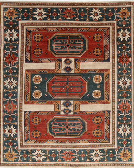 Humna 8' 3" X 9' 9" Hand Knotted Wool Rug 8' 3" X 9' 9" (251 X 297) / Ivory / Wool