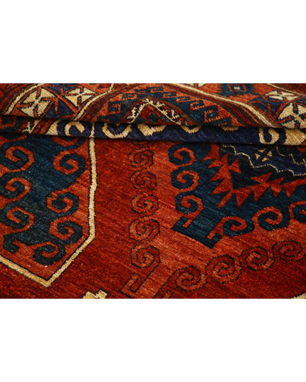 Humna 6' 5" X 9' 4" Hand Knotted Wool Rug 6' 5" X 9' 4" (196 X 284) / Red / Wool