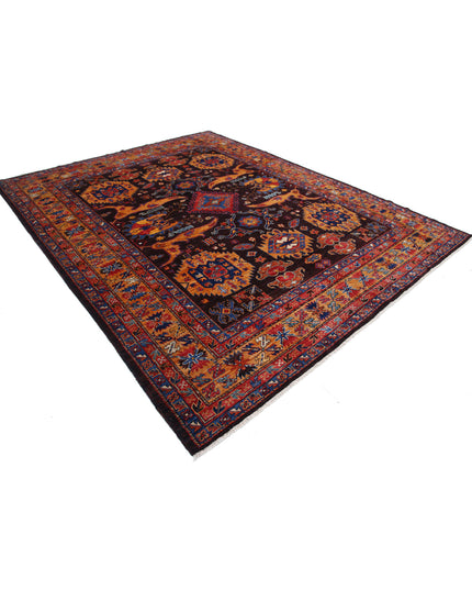 Humna 8' 4" X 10' 2" Hand Knotted Wool Rug 8' 4" X 10' 2" (254 X 310) / Brown / Wool