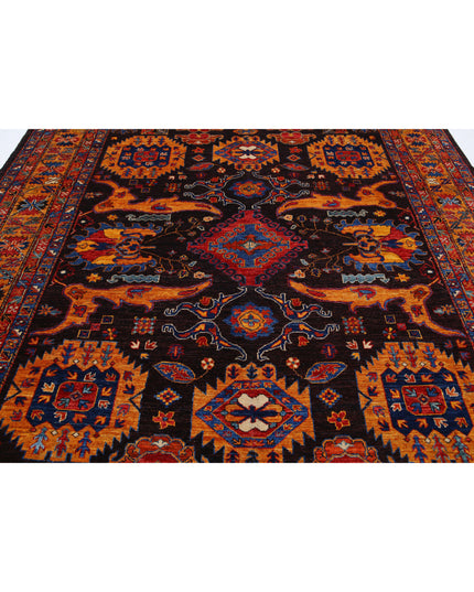 Humna 8' 4" X 10' 2" Hand Knotted Wool Rug 8' 4" X 10' 2" (254 X 310) / Brown / Wool