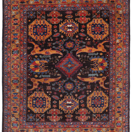 Humna 8' 4" X 10' 2" Hand Knotted Wool Rug 8' 4" X 10' 2" (254 X 310) / Brown / Wool