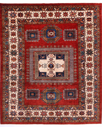 Humna 8' 2" X 9' 10" Hand Knotted Wool Rug 8' 2" X 9' 10" (249 X 300) / Rust / Wool