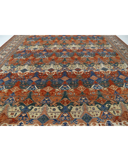 Humna 14' 6" X 19' 2" Hand Knotted Wool Rug 14' 6" X 19' 2" (442 X 584) / Multi / Wool