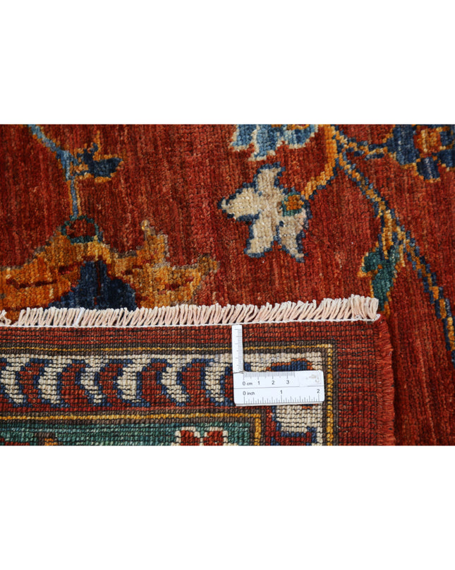 Humna 9' 2" X 12' 0" Hand Knotted Wool Rug 9' 2" X 12' 0" (280 X 366) / Rust / Wool