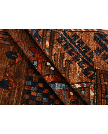 Humna 6' 0" X 8' 9" Hand Knotted Wool Rug 6' 0" X 8' 9" (183 X 267) / Rust / Wool