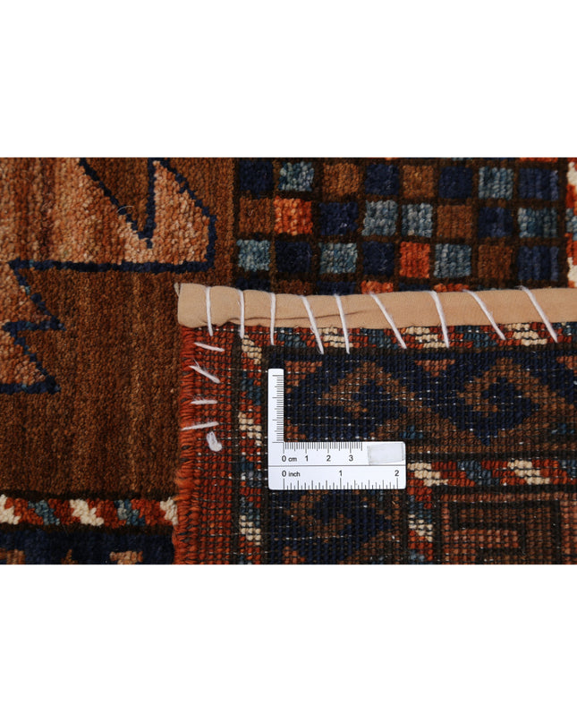 Humna 6' 0" X 8' 9" Hand Knotted Wool Rug 6' 0" X 8' 9" (183 X 267) / Rust / Wool