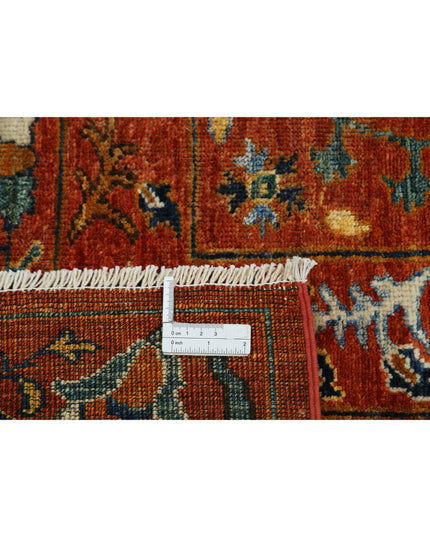 Humna 9' 8" X 10' 4" Hand Knotted Wool Rug 9' 8" X 10' 4" (295 X 315) / Rust / Wool
