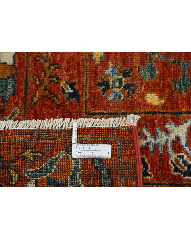 Humna 9' 8" X 10' 4" Hand Knotted Wool Rug 9' 8" X 10' 4" (295 X 315) / Rust / Wool
