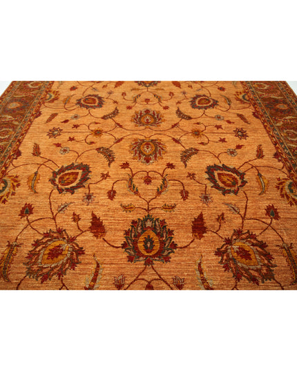 Humna 10' 8" X 13' 10" Hand Knotted Wool Rug 10' 8" X 13' 10" (325 X 422) / Tan / Wool