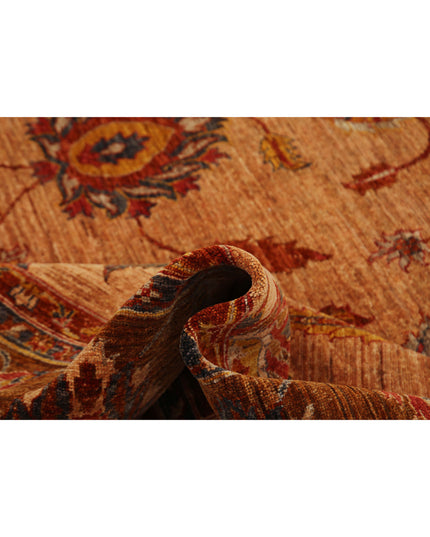 Humna 10' 8" X 13' 10" Hand Knotted Wool Rug 10' 8" X 13' 10" (325 X 422) / Tan / Wool