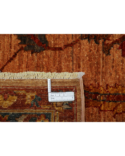 Humna 10' 8" X 13' 10" Hand Knotted Wool Rug 10' 8" X 13' 10" (325 X 422) / Tan / Wool