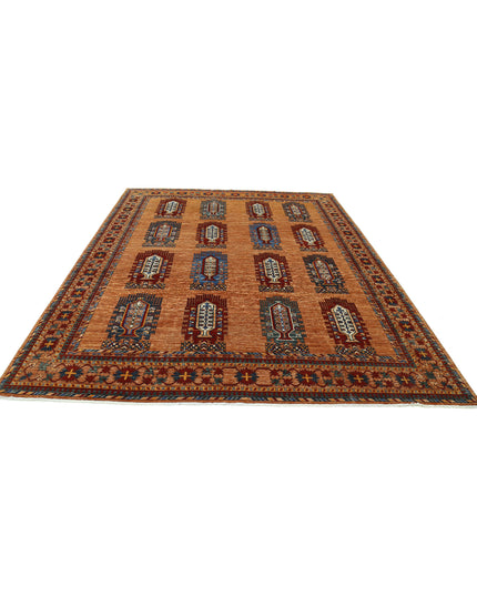 Humna 8' 1" X 10' 0" Hand Knotted Wool Rug 8' 1" X 10' 0" (246 X 305) / Brown / Wool