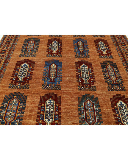 Humna 8' 1" X 10' 0" Hand Knotted Wool Rug 8' 1" X 10' 0" (246 X 305) / Brown / Wool