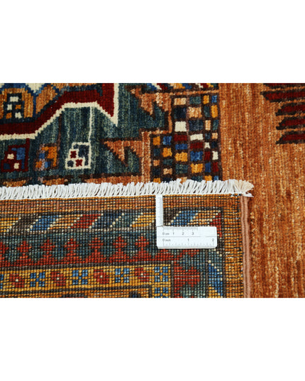 Humna 8' 1" X 10' 0" Hand Knotted Wool Rug 8' 1" X 10' 0" (246 X 305) / Brown / Wool