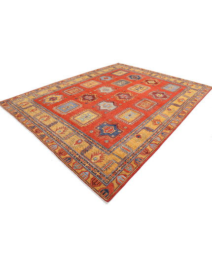 Humna 8' 8" X 12' 2" Hand Knotted Wool Rug 8' 8" X 12' 2" (264 X 371) / Red / Wool