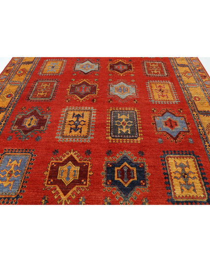 Humna 8' 8" X 12' 2" Hand Knotted Wool Rug 8' 8" X 12' 2" (264 X 371) / Red / Wool