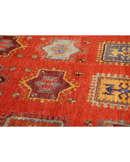 Humna 8' 8" X 12' 2" Hand Knotted Wool Rug 8' 8" X 12' 2" (264 X 371) / Red / Wool