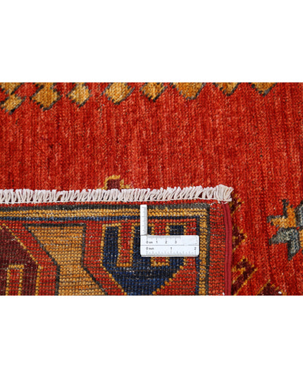 Humna 8' 8" X 12' 2" Hand Knotted Wool Rug 8' 8" X 12' 2" (264 X 371) / Red / Wool