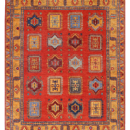 Humna 8' 8" X 12' 2" Hand Knotted Wool Rug 8' 8" X 12' 2" (264 X 371) / Red / Wool