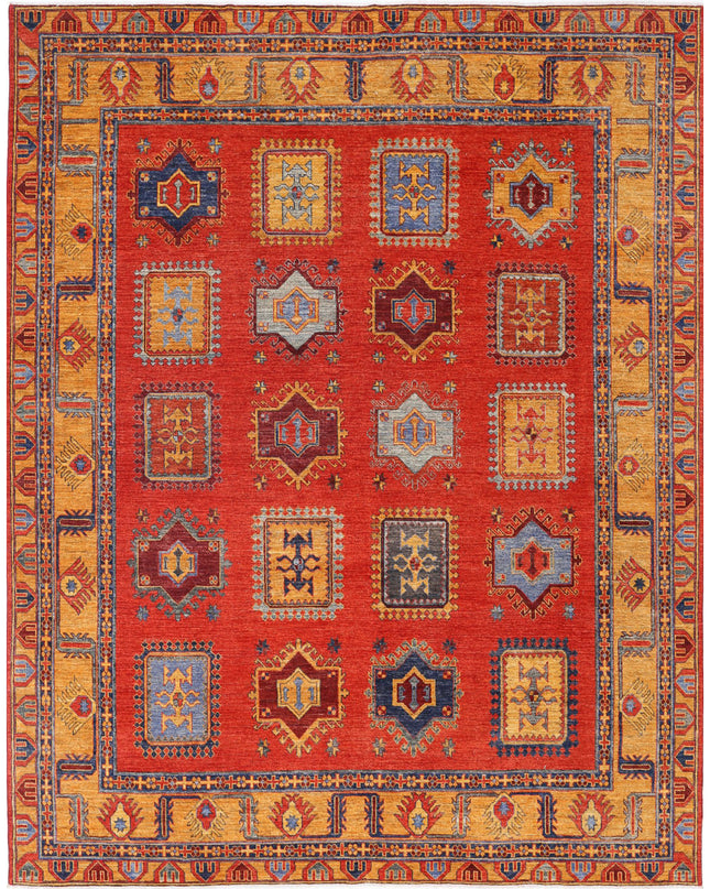 Humna 8' 8" X 12' 2" Hand Knotted Wool Rug 8' 8" X 12' 2" (264 X 371) / Red / Wool
