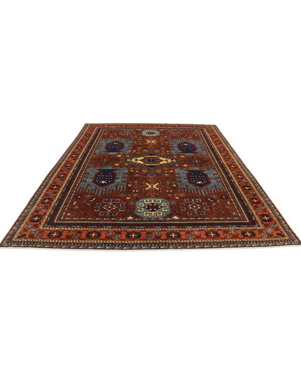 Humna 8' 6" X 10' 4" Hand Knotted Wool Rug 8' 6" X 10' 4" (259 X 315) / Brown / Wool